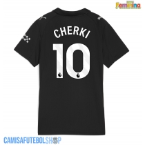 Camisa de time de futebol Manchester City Rayan Cherki #10 Replicas 2º Equipamento Feminina 2025-26 Manga Curta